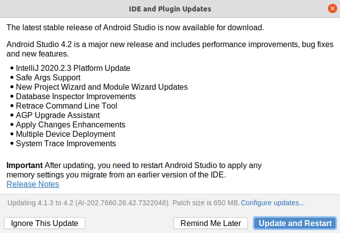 Android Studio and Release Channels