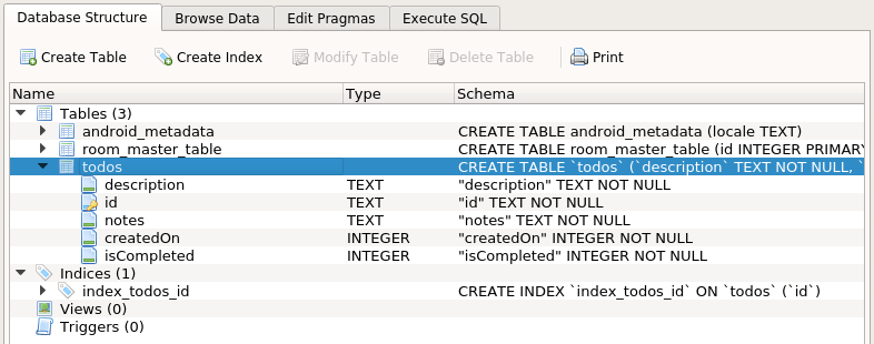 creating database and schema db browser for sqlite